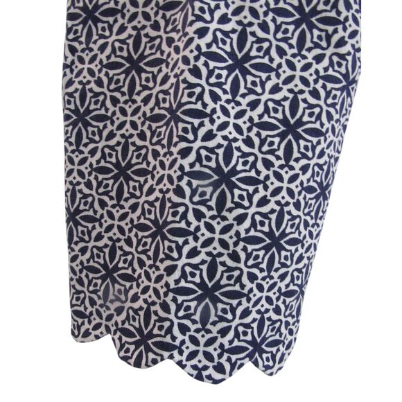 Talbots Crop Pants Sz 2 Navy & White Chatham - Picture 2 of 6